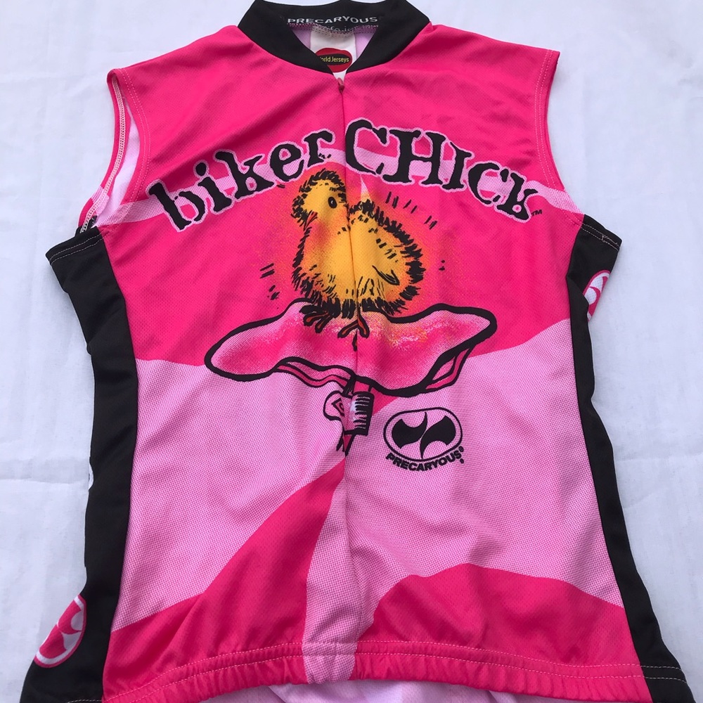 Precaryous World Jerseys Biker Chick Cycling Tank